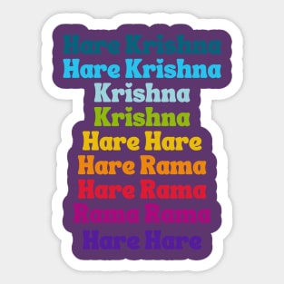 Hare Krishna Hare Krishna Chant Sticker